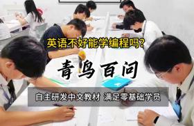 青鸟百问：英语不好能学编程吗？